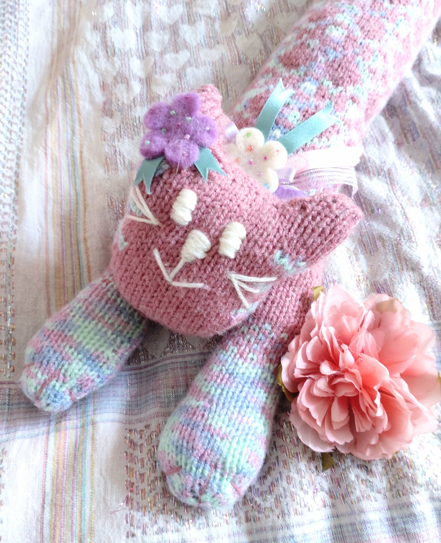 Original Design Fair Isle Feline - CANDY