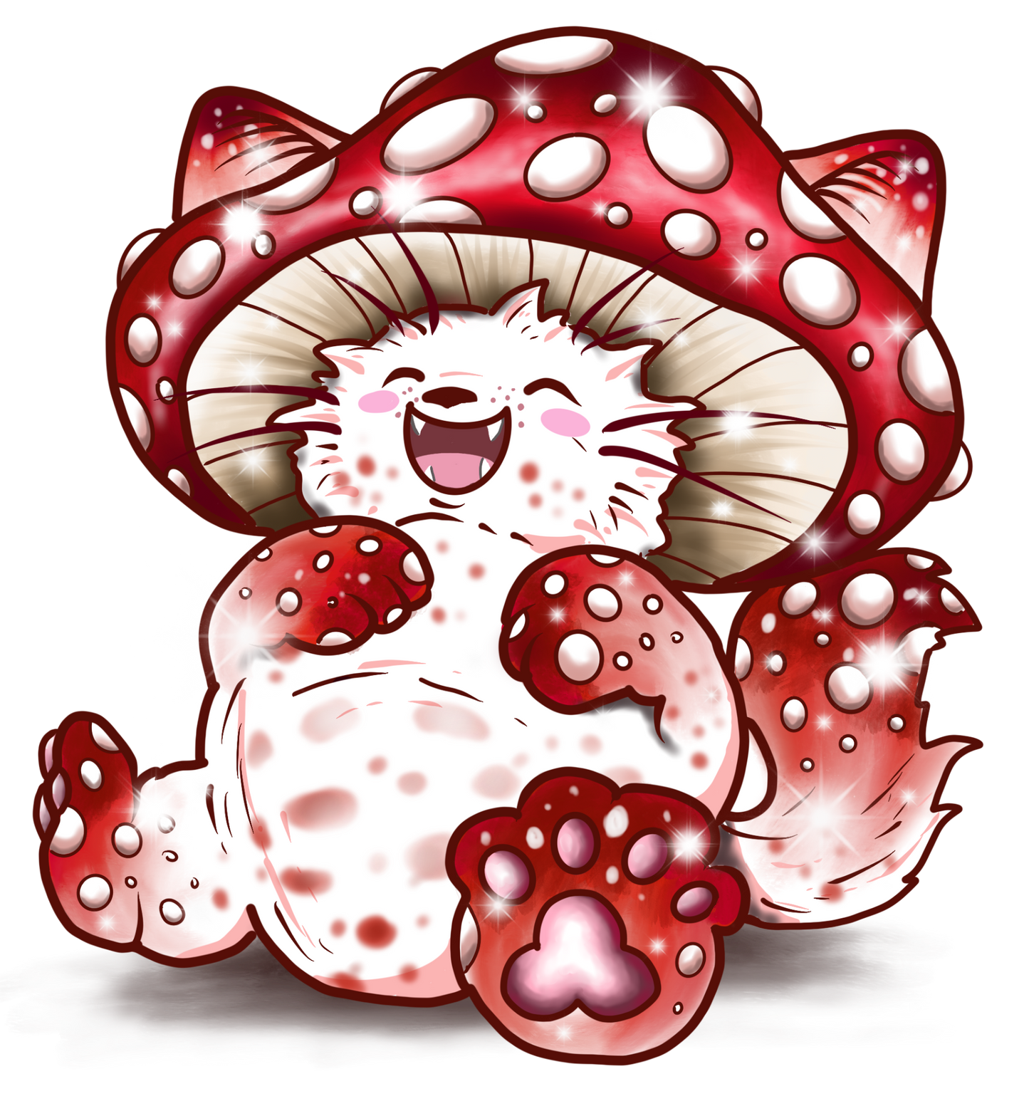 Mushroom Sticker - KITTY MUSHROOM