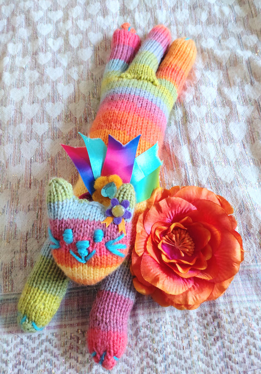 Original Design Fair Isle Feline (small) - CALYPSO