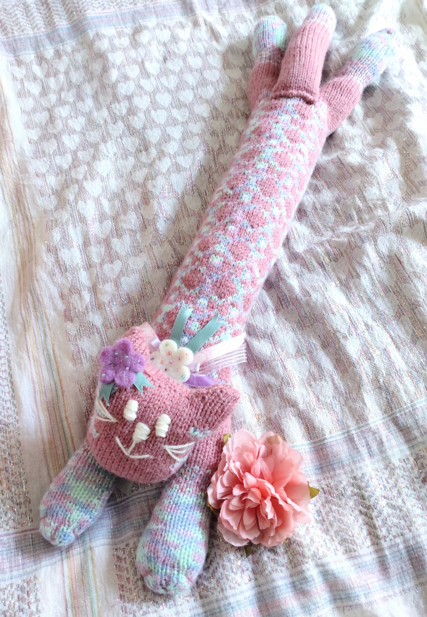 Original Design Fair Isle Feline - CANDY