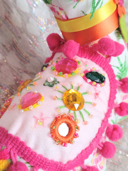 Patchwork Cat - PINEAPPLES