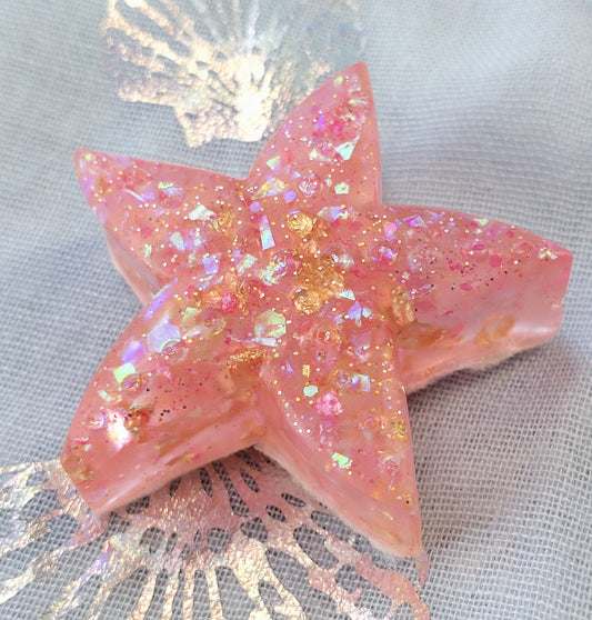 Fridge Magnet - PINK RESIN STARFISH