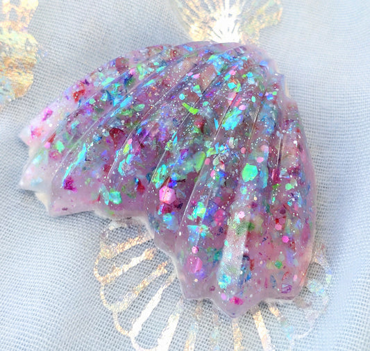 Fridge Magnet - PURPLE RESIN MERMAID TAIL