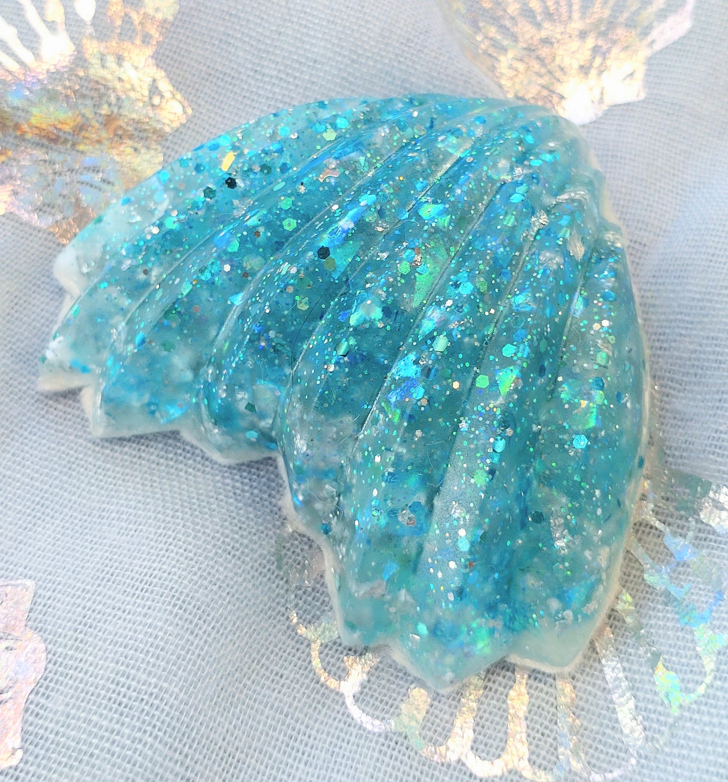 Fridge Magnet - BLUE RESIN MERMAID TAIL