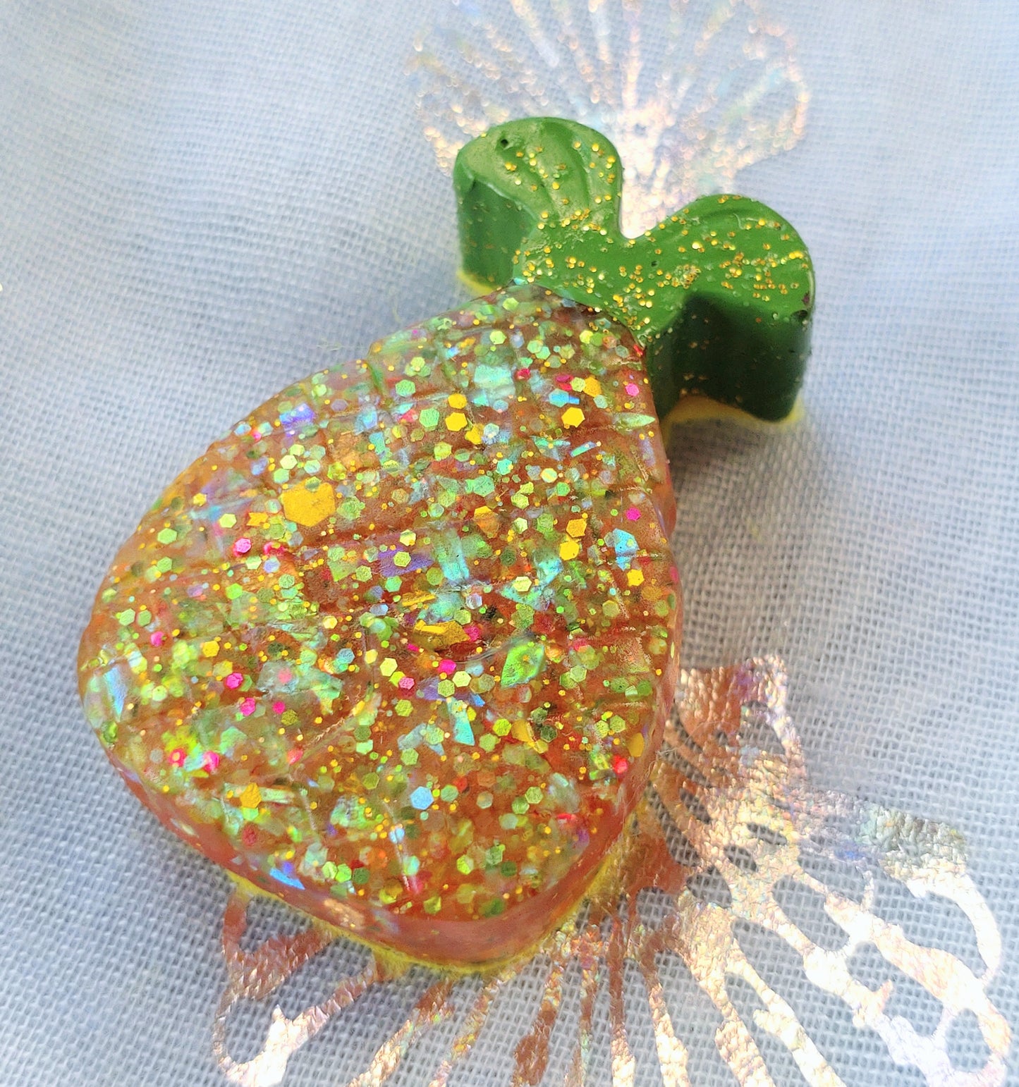 Fridge Magnet - RESIN SPARKLE PINEAPPLE