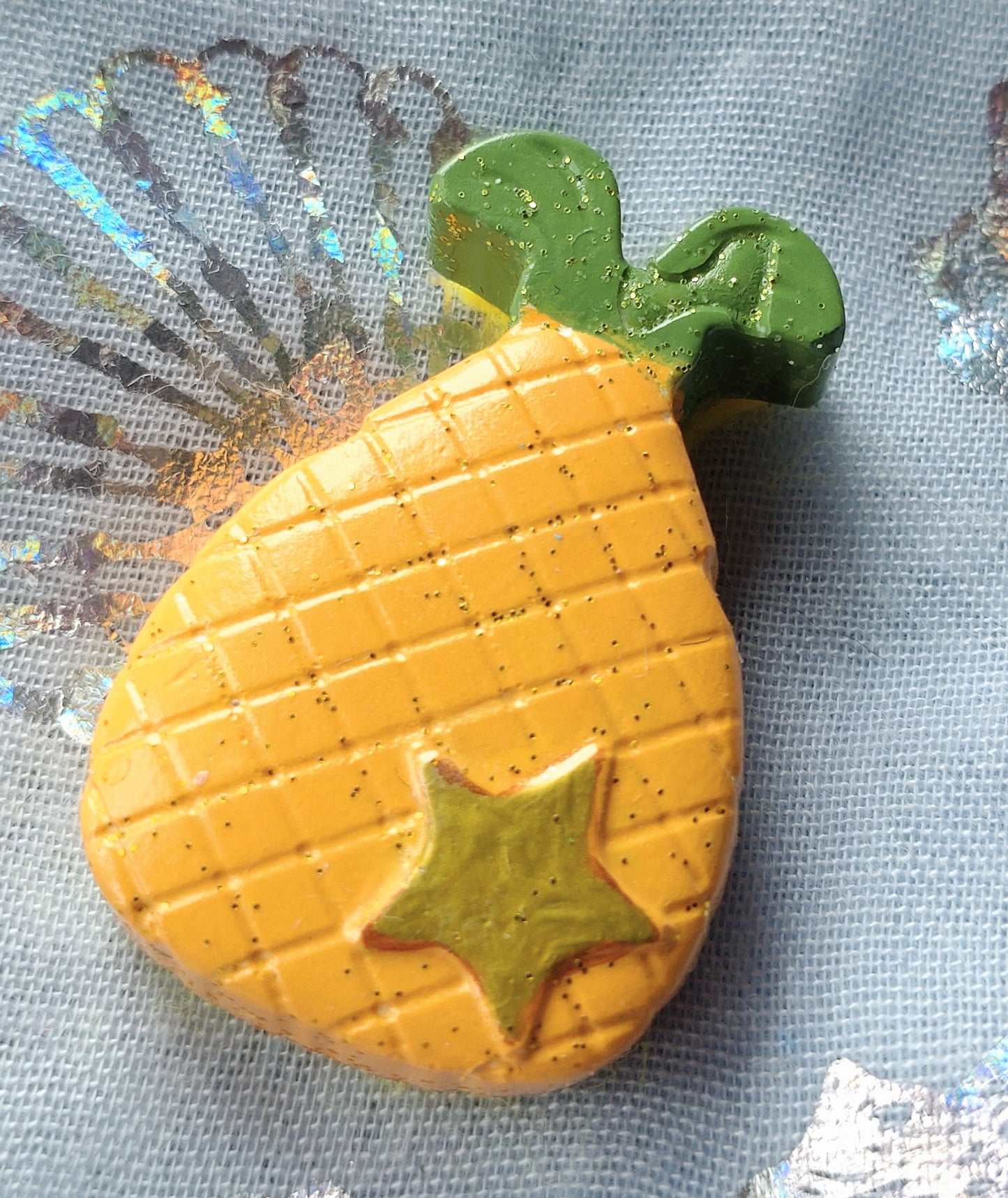 Fridge Magnet - CRYSTACAL SPARKLE PINEAPPLE