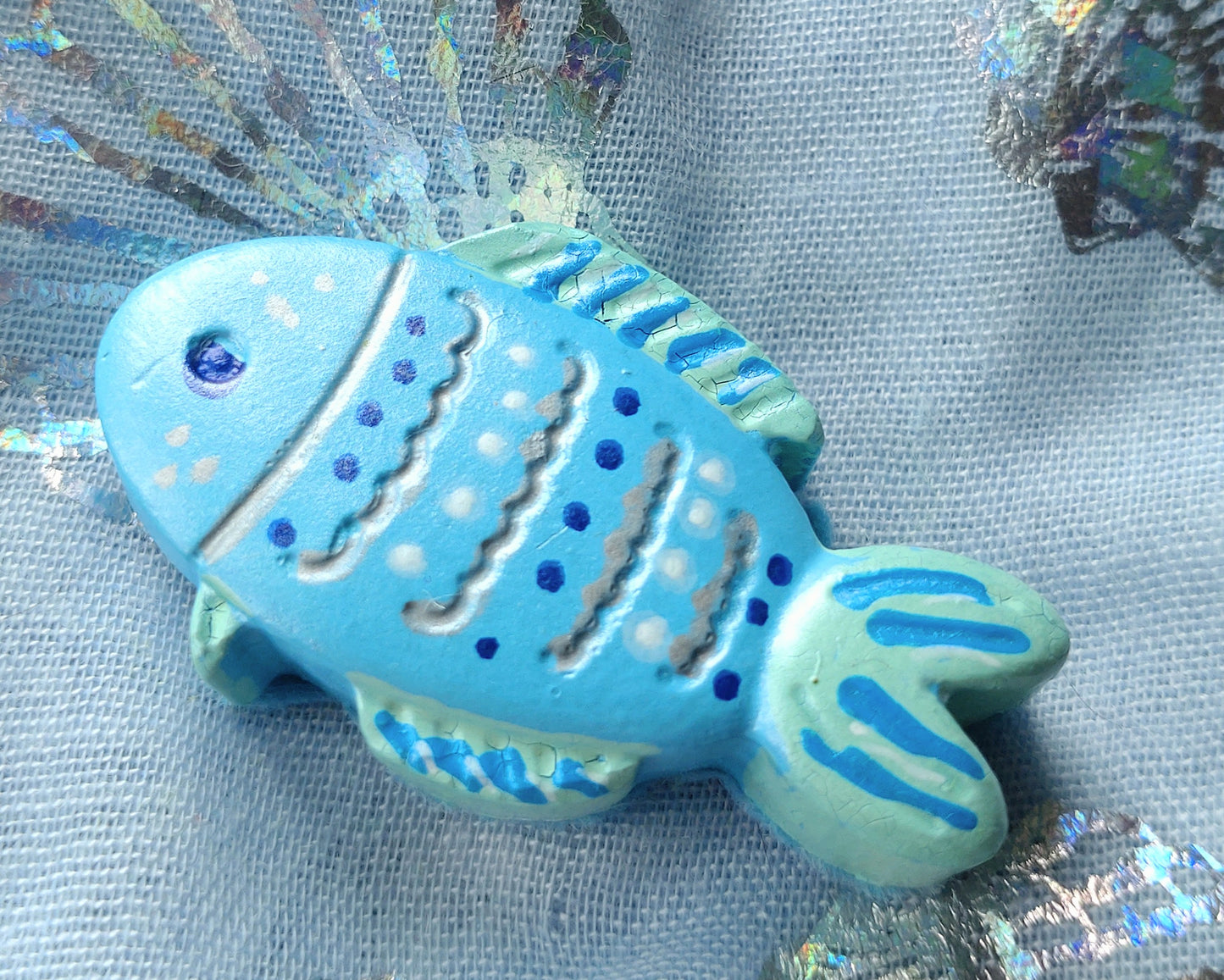 Fridge Magnet - BLUE CRYSTACAL FISH