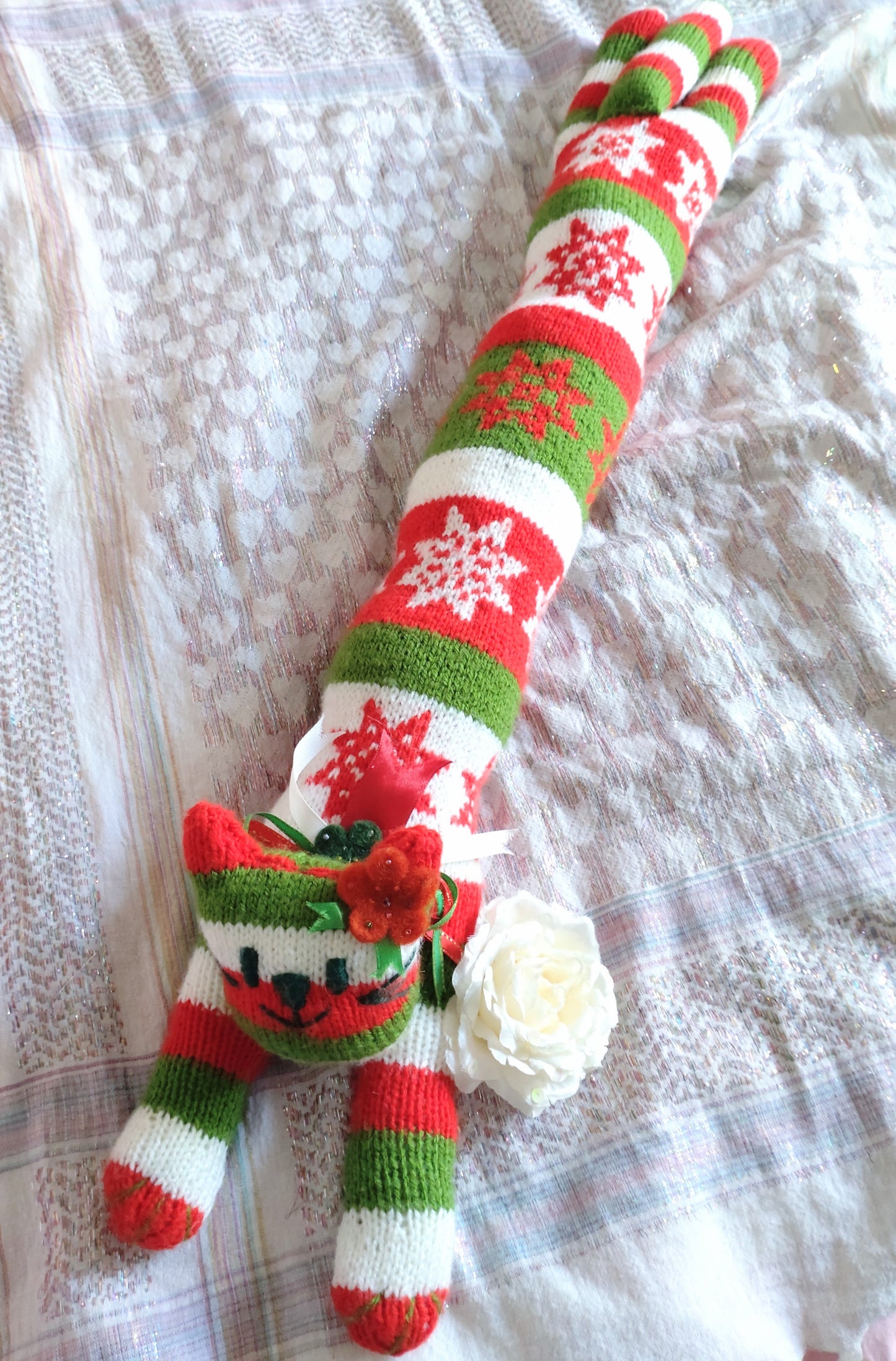 Original Design Fair Isle Feline - FESTIVE