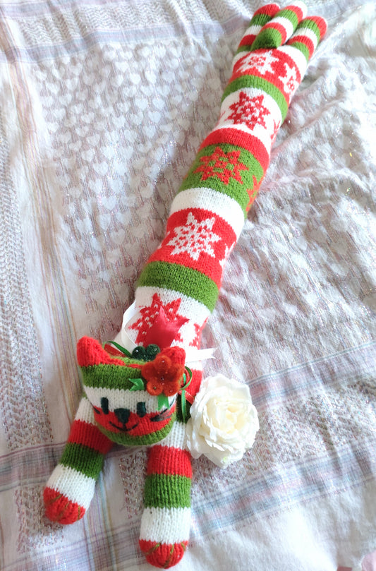 Original Design Fair Isle Feline - FESTIVE