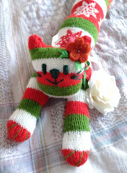 Original Design Fair Isle Feline - FESTIVE