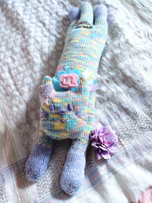 Original Design Fair Isle Felines - LILAC