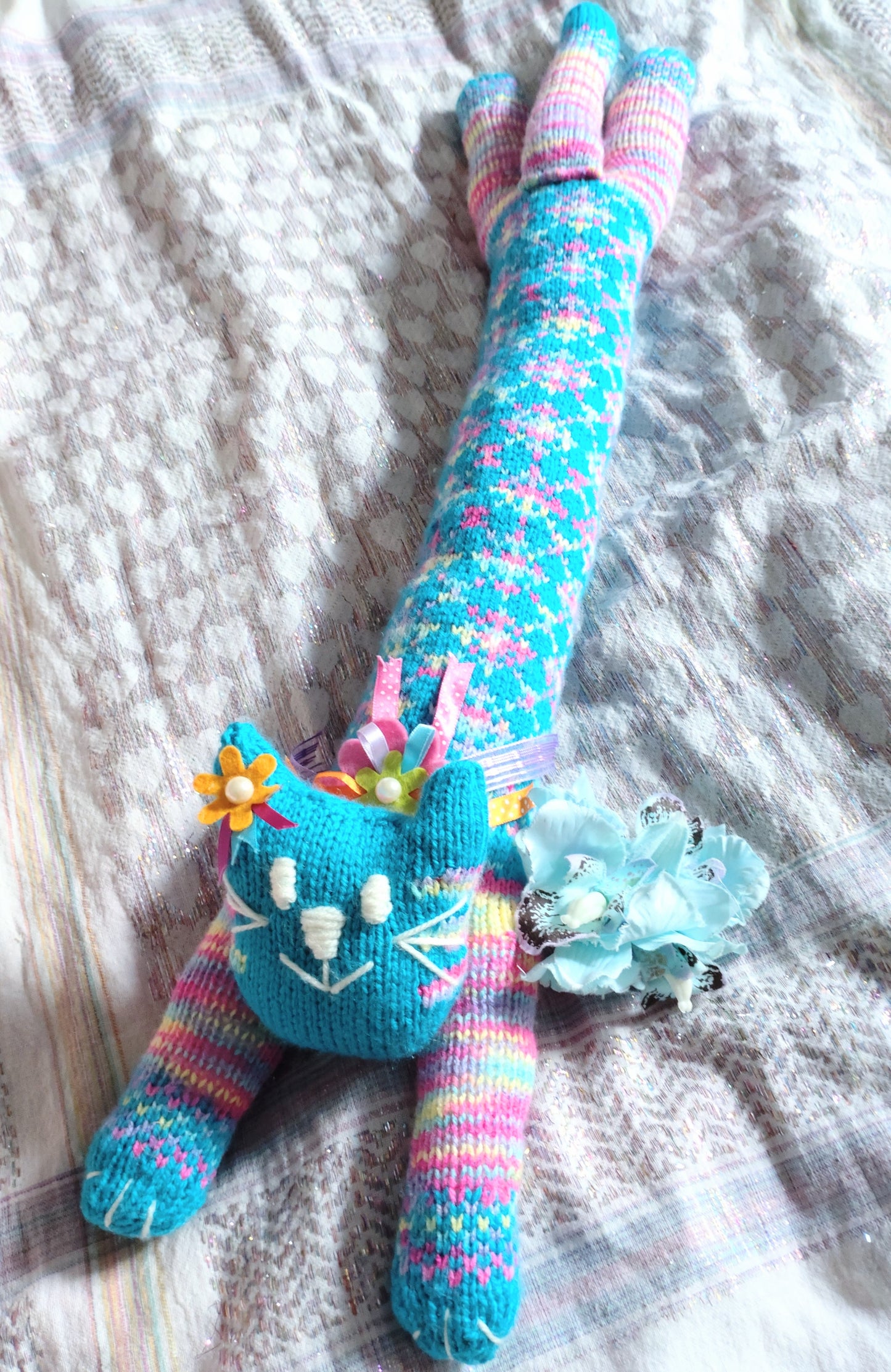 Original Design Fair Isle Feline - MALIBU