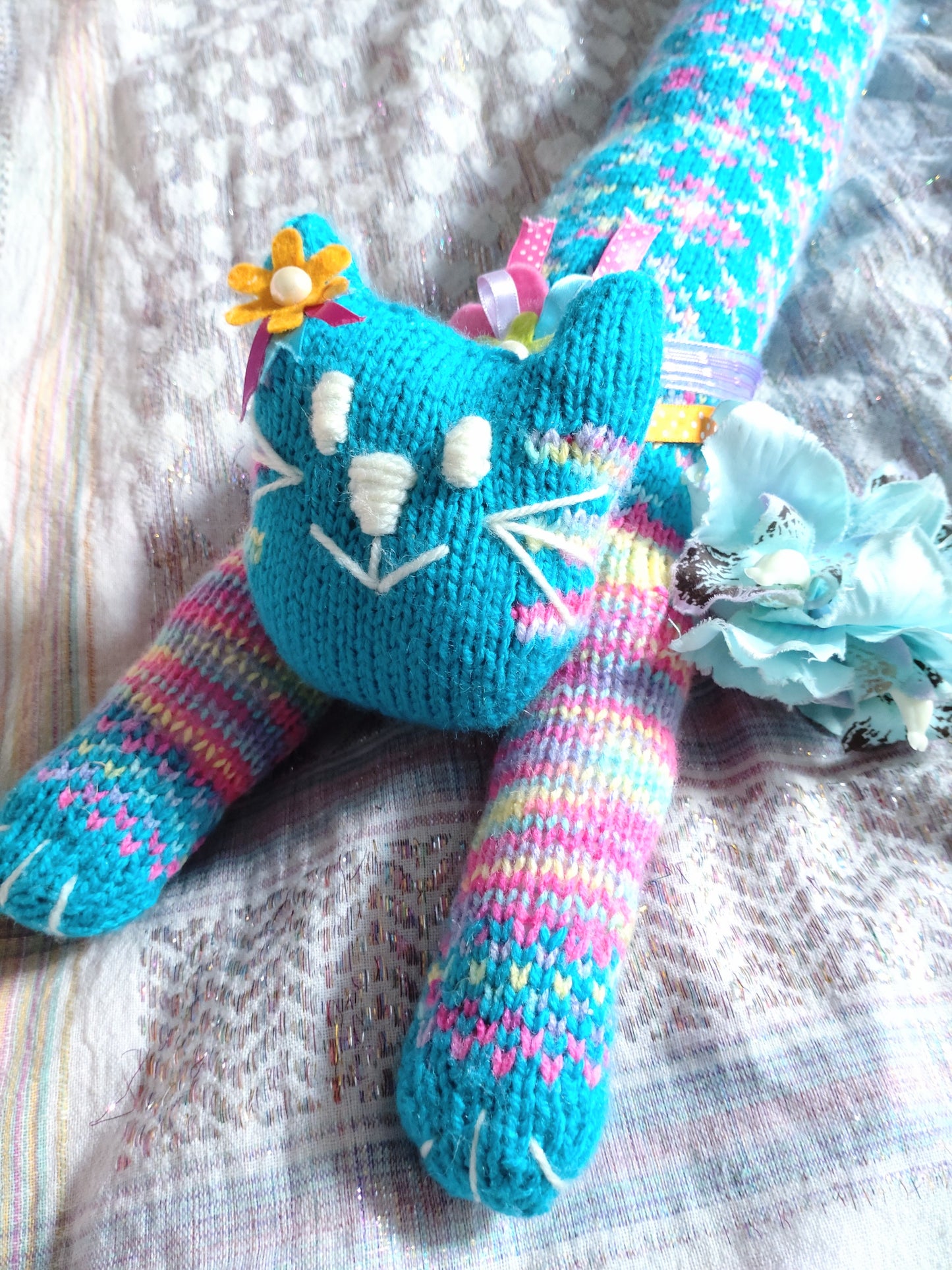 Original Design Fair Isle Feline - MALIBU