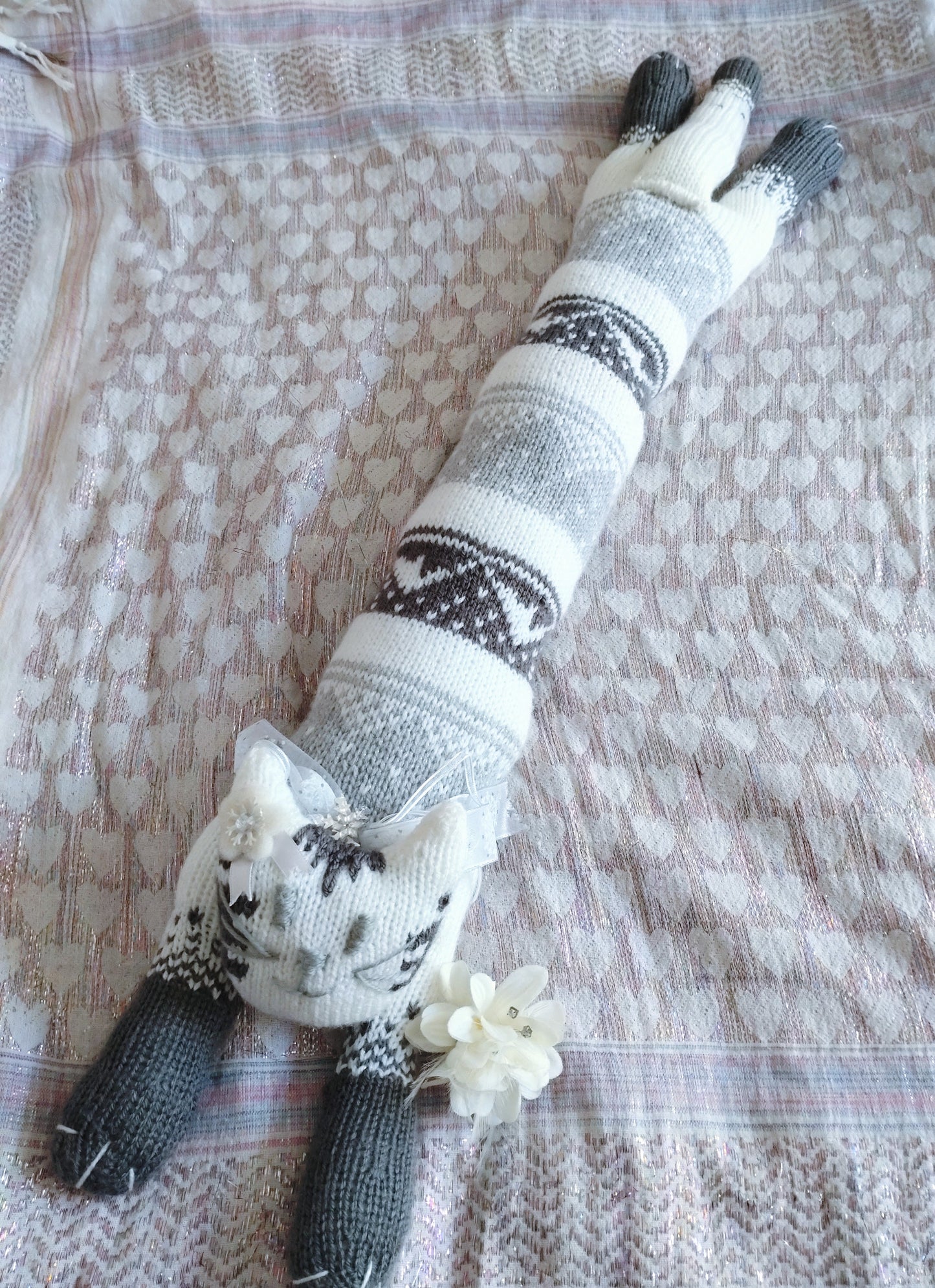 Original Design Fair Isle Feline - MATTERHORN
