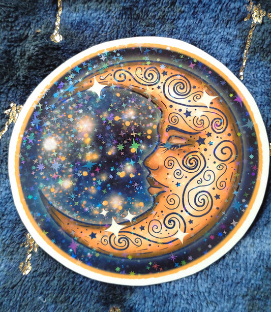 Celestial Moon Sticker #1
