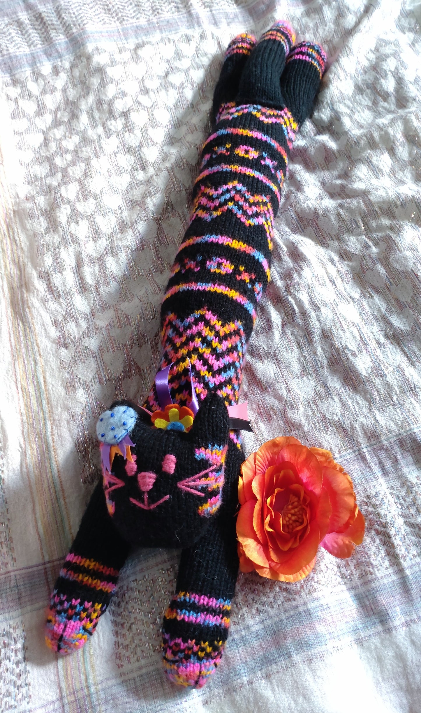 Original Design Fair Isle Feline - RETRO