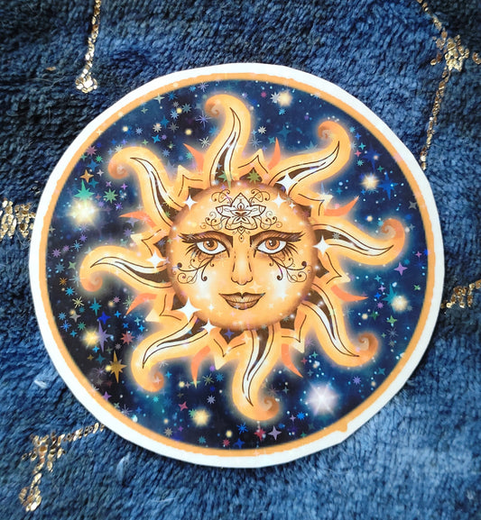 Celestial Sun Sticker #2