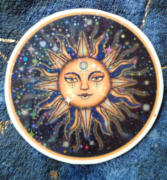 Celestial Sun Sticker #1