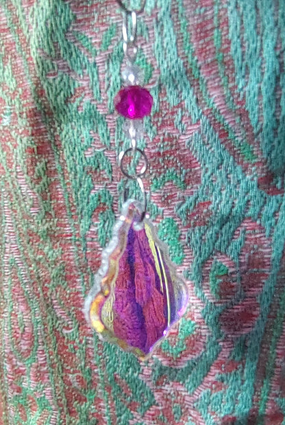 Handmade Suncatcher - SILVER RAINBOW 7 CHAKRA TREE OF LIFE