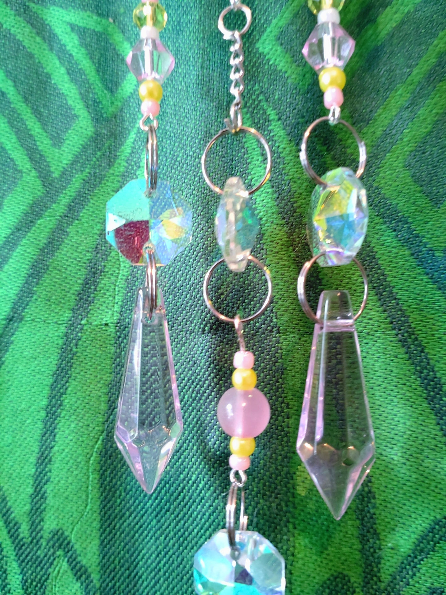 Handmade Suncatcher -PINK AND YELLOW BUTTERFLY